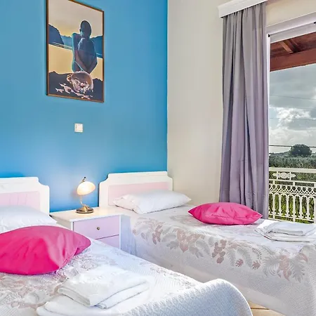 Zante 5 Bedroom With Private Pool And Basketball Court * Langadhákia